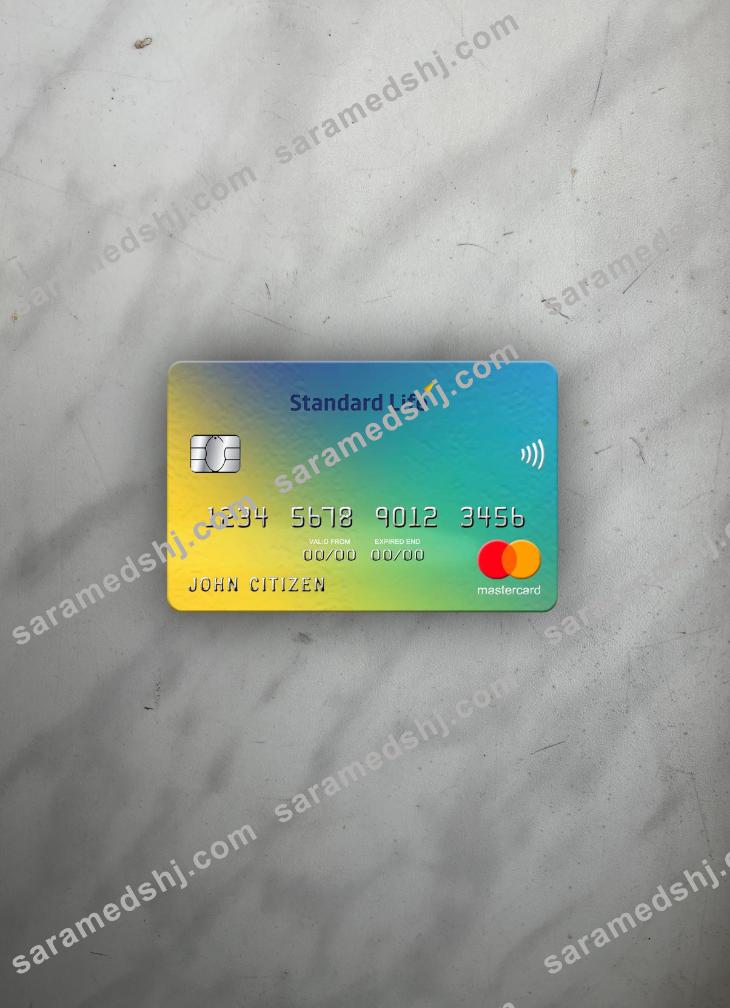 United Kingdom Standard Life bank mastercard photolook front